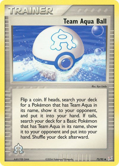 Team Aqua Ball 75 — EX Team Magma vs Team Aqua