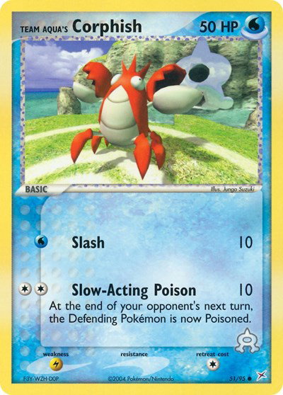 Team Aqua's Corphish (51) 51 — EX Team Magma vs Team Aqua