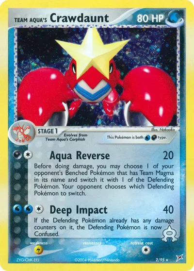 pokemon team aqua cards EX Magma Vs. Team Pokmon Booster Box Lightning Colorless Self Charge Attach an Energy card from your hand to Team Aquas Electrike EX Team Magma vs Team