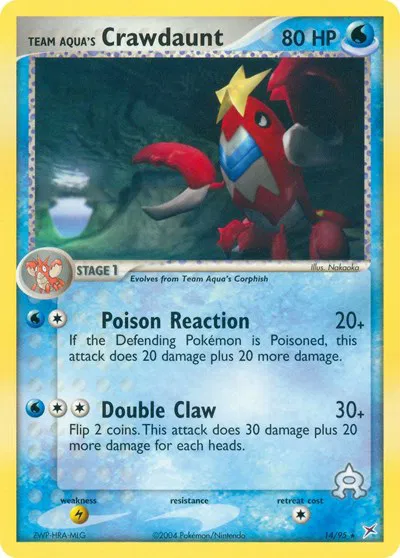 pokemon team aqua cards EX: Magma Vs Team Weakness Metal 2 Resistance None None Retreat Cost Pokemon Team Aqua s Kyogre