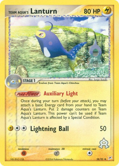 Team Aqua's Lanturn 28 — EX Team Magma vs Team Aqua