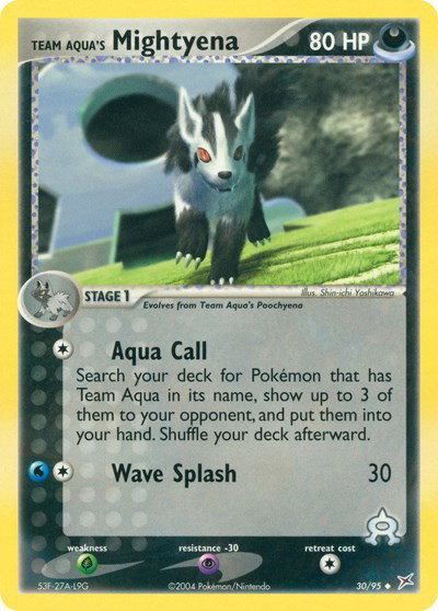 Team Aqua's Mightyena (30) 30 — EX Team Magma vs Team Aqua