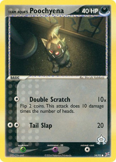 Team Aqua's Poochyena (54) 54 — EX Team Magma vs Team Aqua