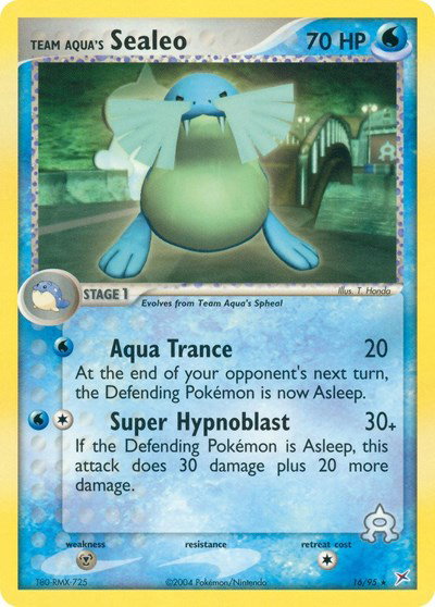 Team Aqua's Sealeo (16) 16 — EX Team Magma vs Team Aqua