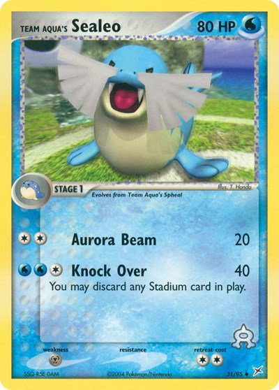 Team Aqua's Sealeo (31) 31 — EX Team Magma vs Team Aqua