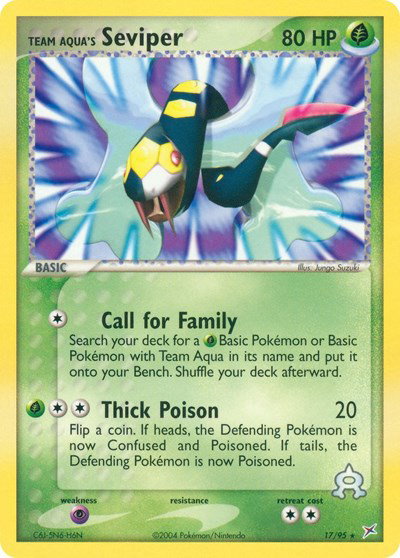 Team Aqua's Seviper 17 — EX Team Magma vs Team Aqua
