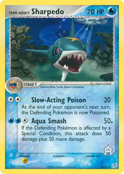 Team Aqua's Sharpedo (18) 18 — EX Team Magma vs Team Aqua