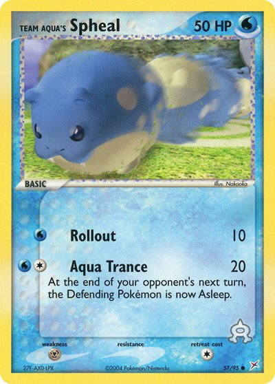 Team Aqua's Spheal (57) 57 — EX Team Magma vs Team Aqua
