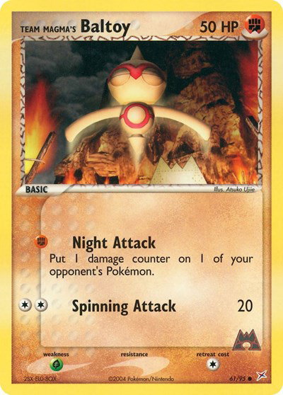 Team Magma's Baltoy (61) 61 — EX Team Magma vs Team Aqua