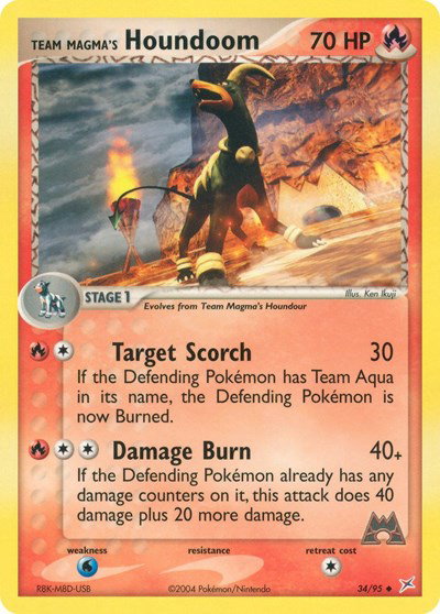 Team Magma's Houndoom (34) 34 — EX Team Magma vs Team Aqua