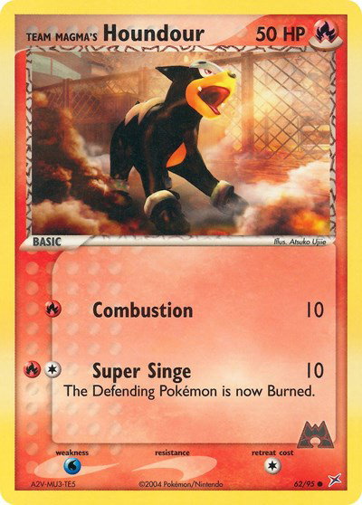 Team Magma's Houndour (62) 62 — EX Team Magma vs Team Aqua
