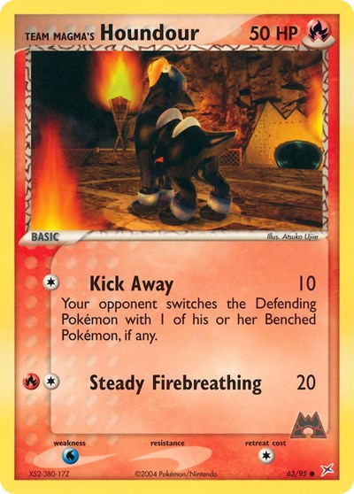 Team Magma's Houndour (63) 63 — EX Team Magma vs Team Aqua