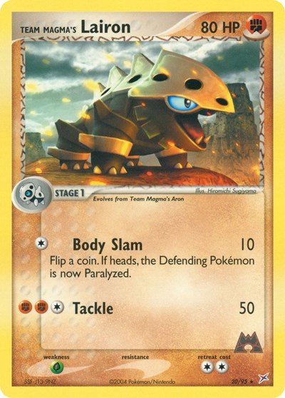 Team Magma's Lairon (20) 20 — EX Team Magma vs Team Aqua