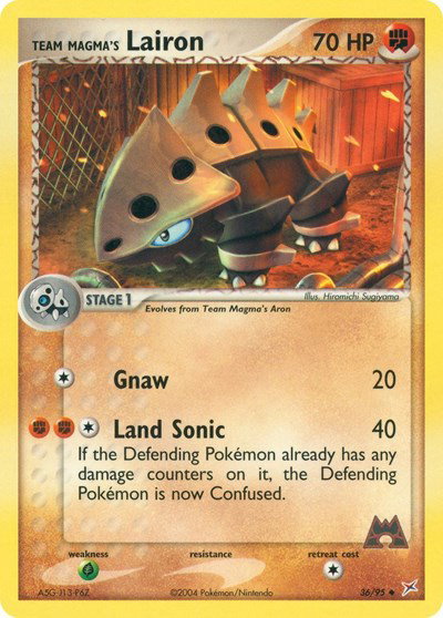 Team Magma's Lairon (36) 36 — EX Team Magma vs Team Aqua