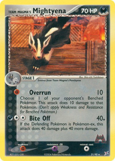 Team Magma's Mightyena (21) 21 — EX Team Magma vs Team Aqua