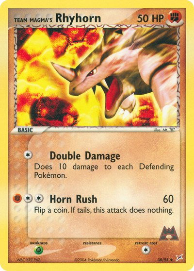 Team Magma's Rhyhorn (38) 38 — EX Team Magma vs Team Aqua