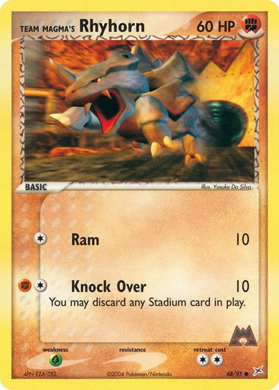 Team Magma's Rhyhorn (68) 68 — EX Team Magma vs Team Aqua