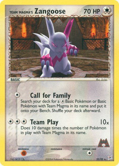 Team Magma's Zangoose 23 — EX Team Magma vs Team Aqua