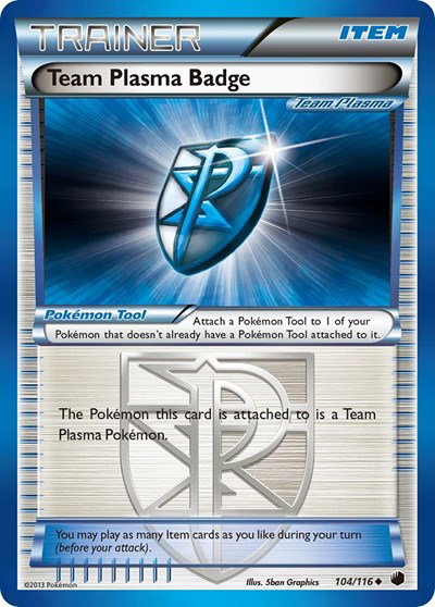 Team Plasma Badge (Team Plasma) 104 — Plasma Freeze