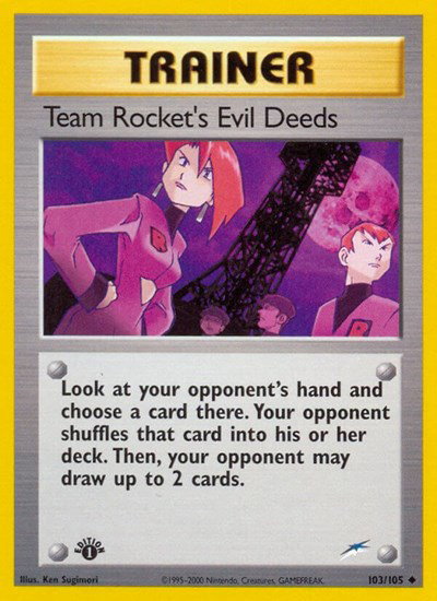 Team Rocket's Evil Deeds 103 — Neo Destiny