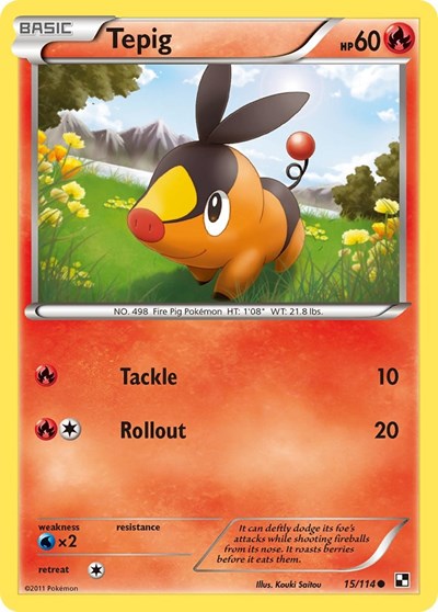 Tepig (15) 15 — Black and White