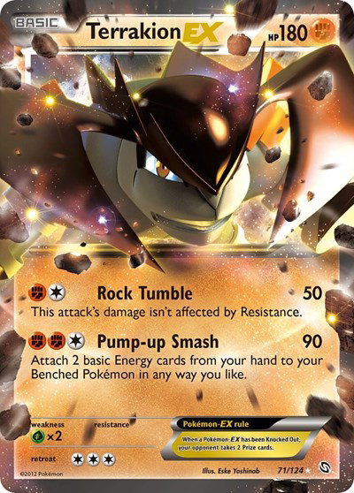 Terrakion EX 71 — Dragons Exalted