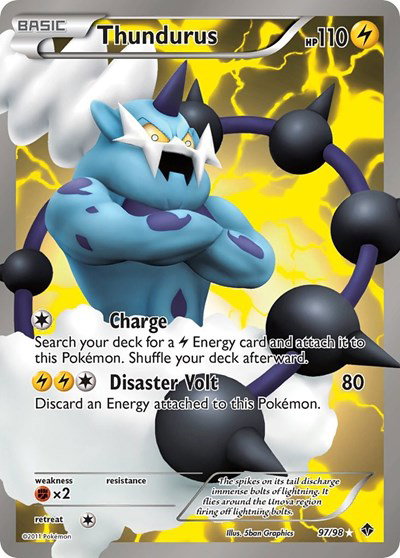 Thundurus (97 Full Art) 97 — Emerging Powers