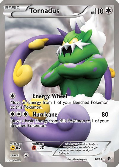 Tornadus (98 Full Art) 98 — Emerging Powers