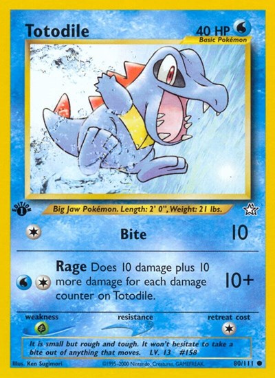 Totodile (80) 80 — Neo Genesis