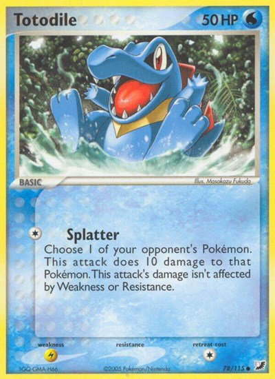 Totodile 78/115 — EX Unseen Forces