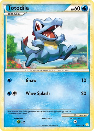 Totodile 86 — HeartGold SoulSilver