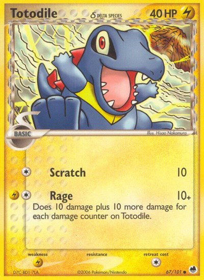 Totodile (Delta Species) 67/101 — EX Dragon Frontiers