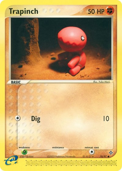 Trapinch (78) 78 — EX Dragon