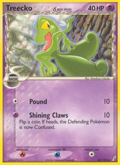 Treecko (Delta Species) 68 — EX Crystal Guardians