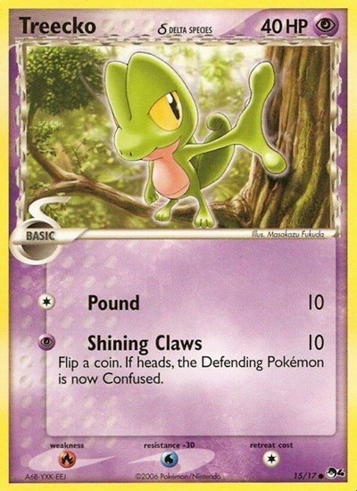 Treecko (Delta Species) 15 — POP Series 4