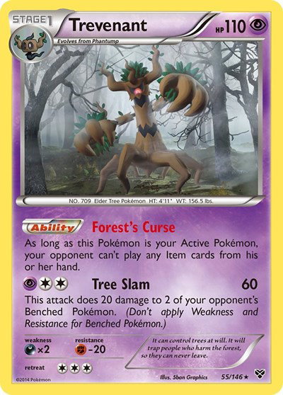 Trevenant 55 — XY Base Set