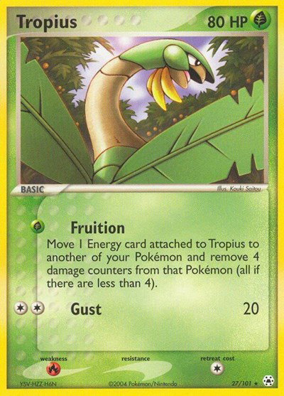 Tropius 27 — EX Hidden Legends