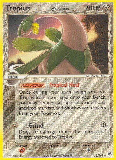 Tropius (Delta Species) 23/101 — EX Dragon Frontiers