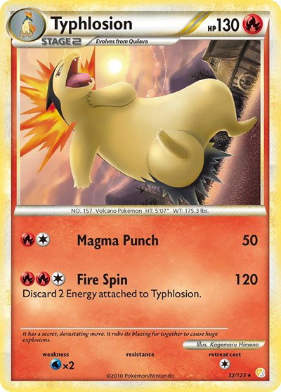 Typhlosion 32 — HeartGold SoulSilver