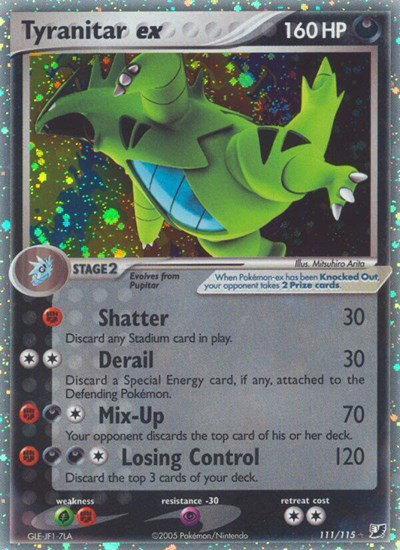 Tyranitar ex 111/115 — EX Unseen Forces