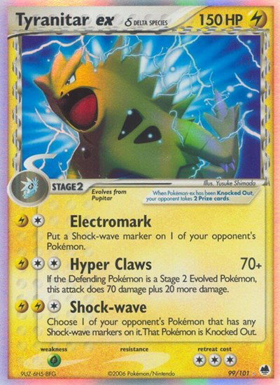 Tyranitar ex (Delta Species) 99/101 — EX Dragon Frontiers