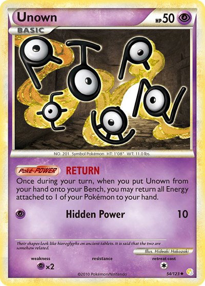Unown (54) 54 — HeartGold SoulSilver