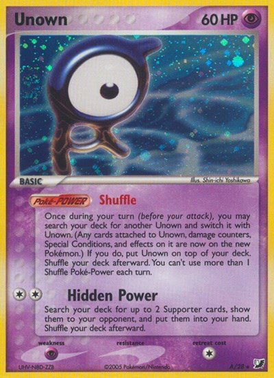 Unown (A) A/28 — EX Unseen Forces