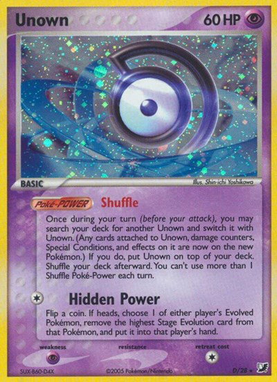 Unown (D) D/28 — EX Unseen Forces