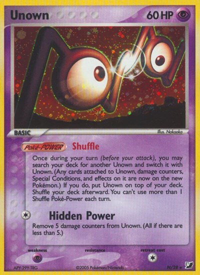 Unown (N) N/28 — EX Unseen Forces