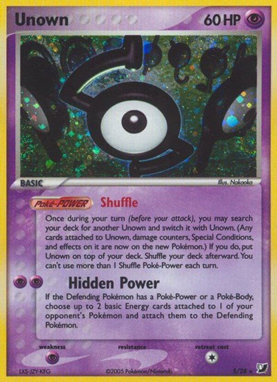 Unown (S) S/28 — EX Unseen Forces