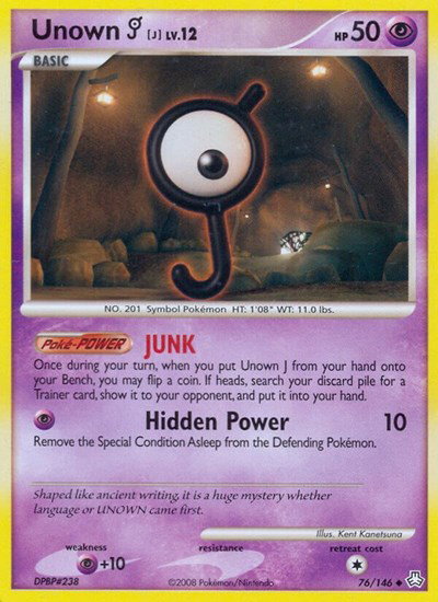 Unown (J) 76 — Legends Awakened