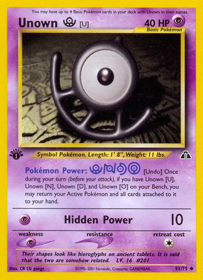 Unown [U] 51 — Neo Discovery