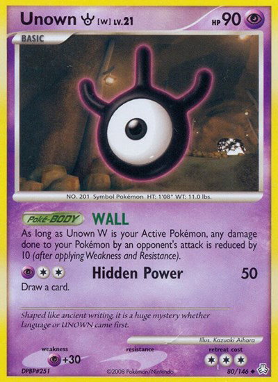Unown (W) 80 — Legends Awakened