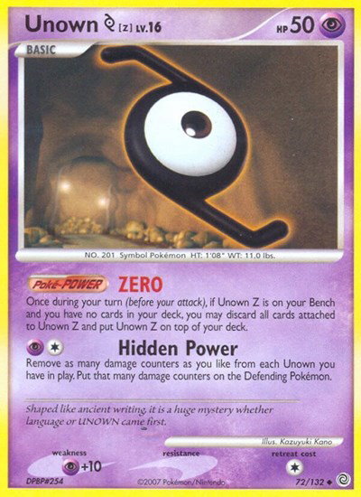 Unown [Z] 72 — Secret Wonders